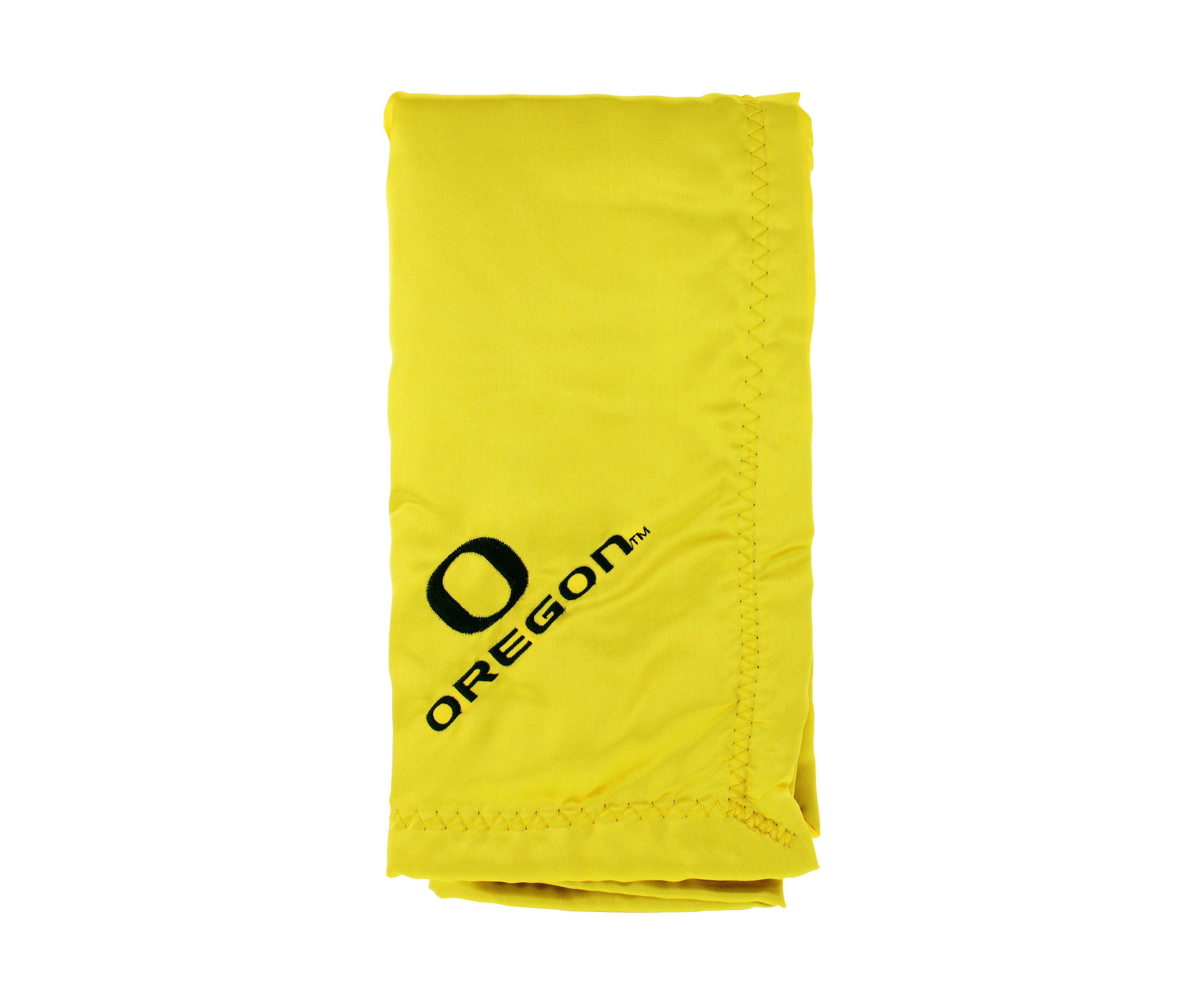 NCAA Oregon Ducks 28 in x 28 in Silky and Super Soft Plush Baby Blanket