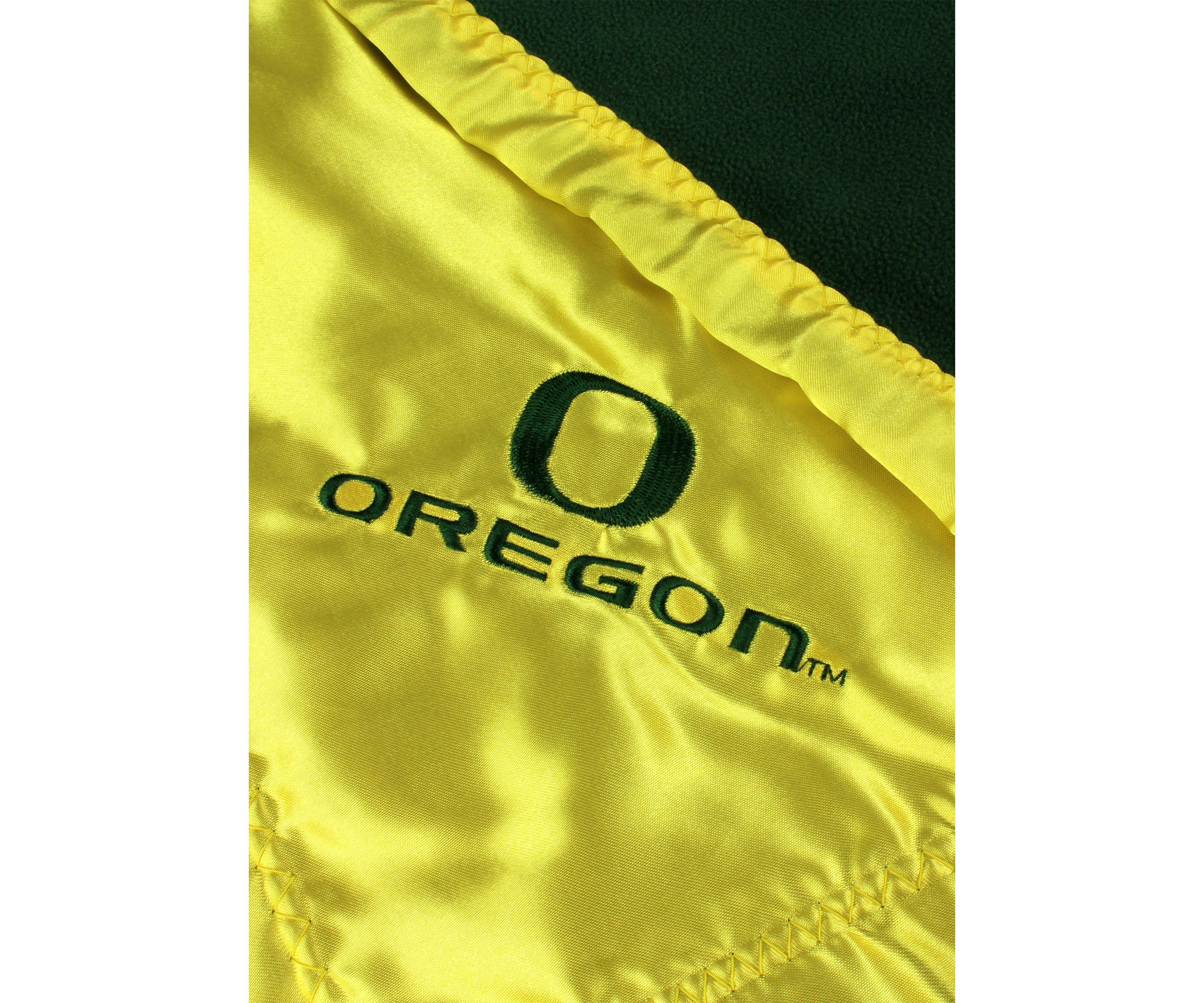 NCAA Oregon Ducks 28 in x 28 in Silky and Super Soft Plush Baby Blanket
