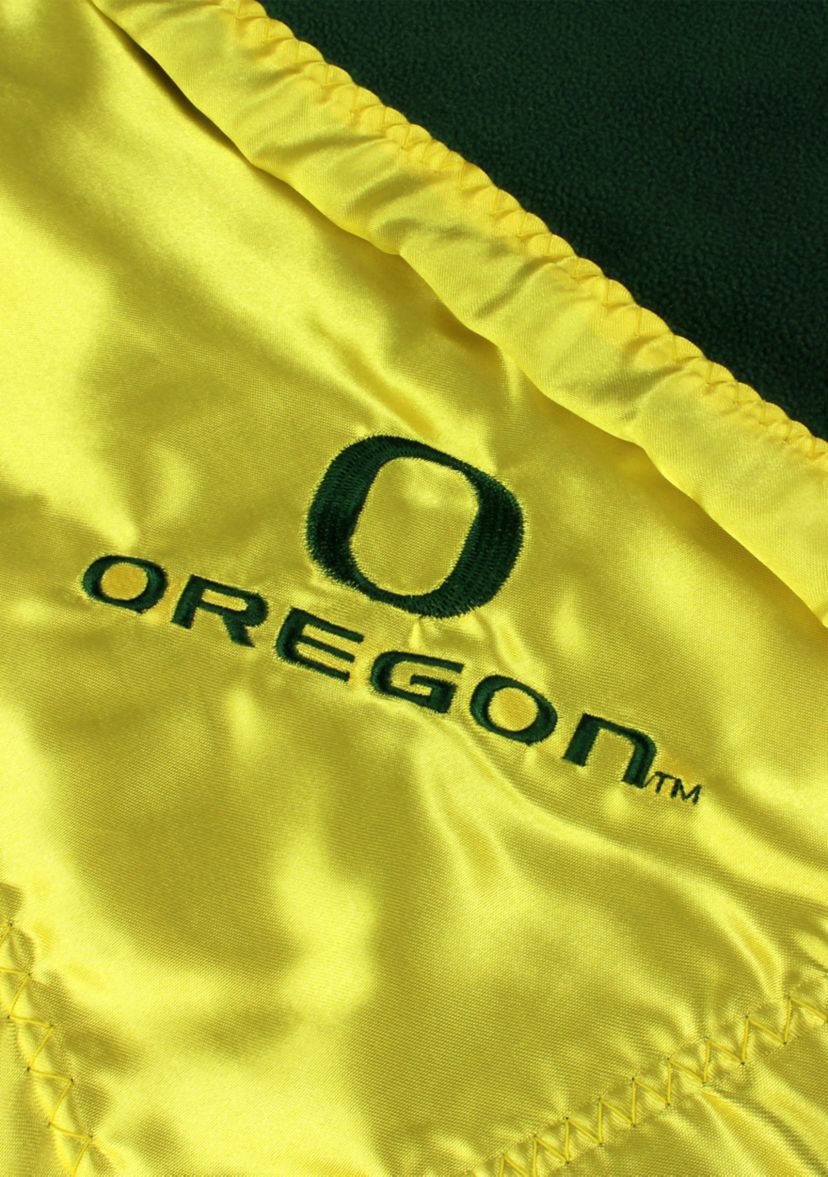 NCAA Oregon Ducks 28 in x 28 in Silky and Super Soft Plush Baby Blanket