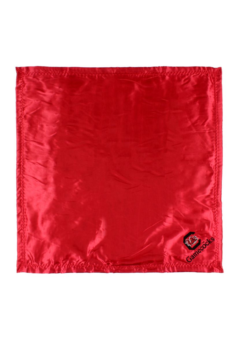 NCAA South Carolina Gamecocks 28 in x 28 in Silky and Super Soft Plush Baby Blanket