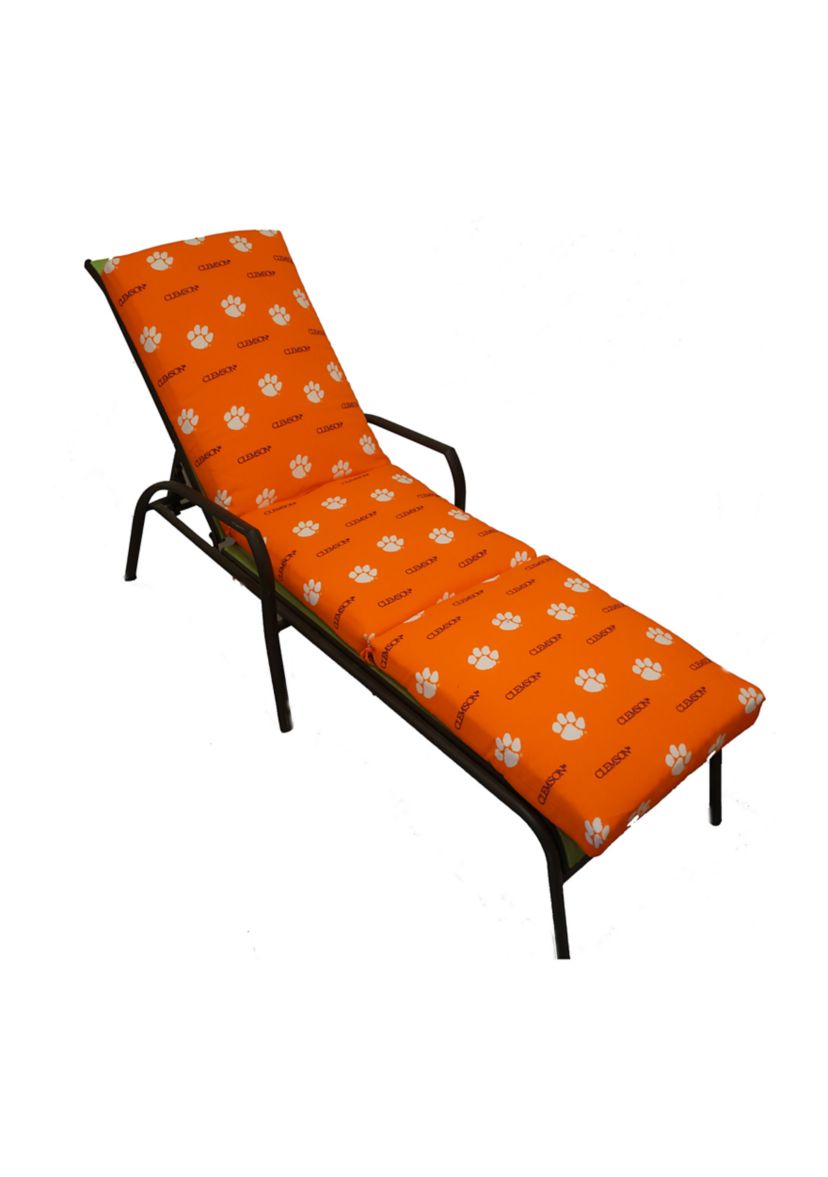 NCAA Clemson Tigers 3 Piece Chaise Lounge Cushion
