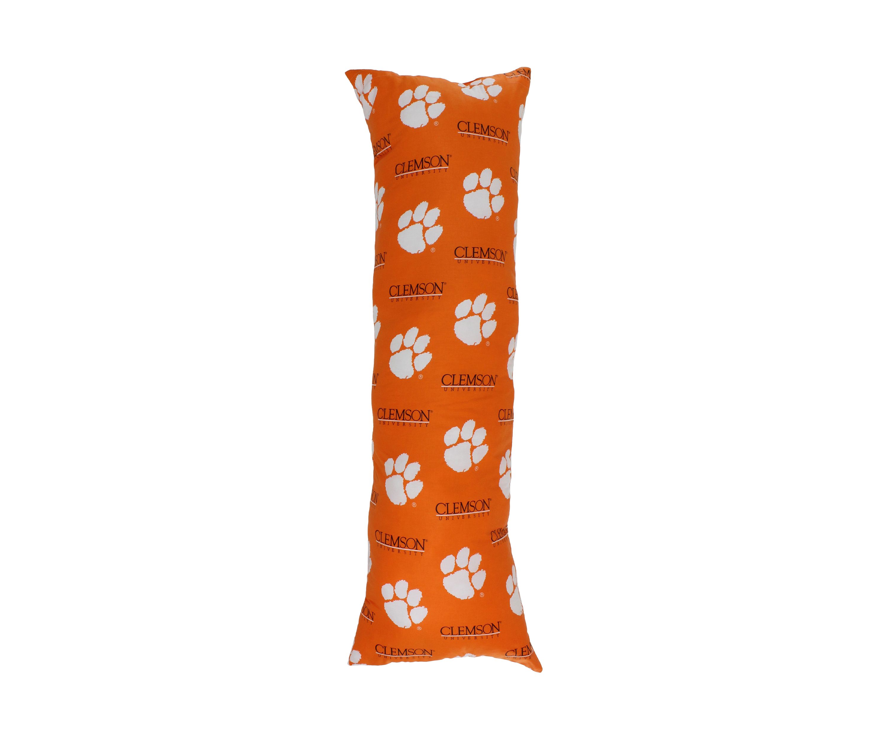 NCAA Clemson Tigers Printed Body Pillow