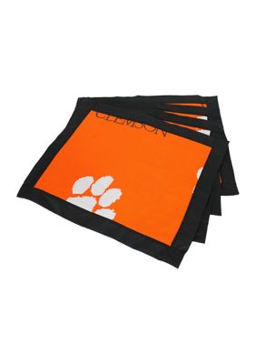 NCAA Clemson Tigers Set of 4 Placemats