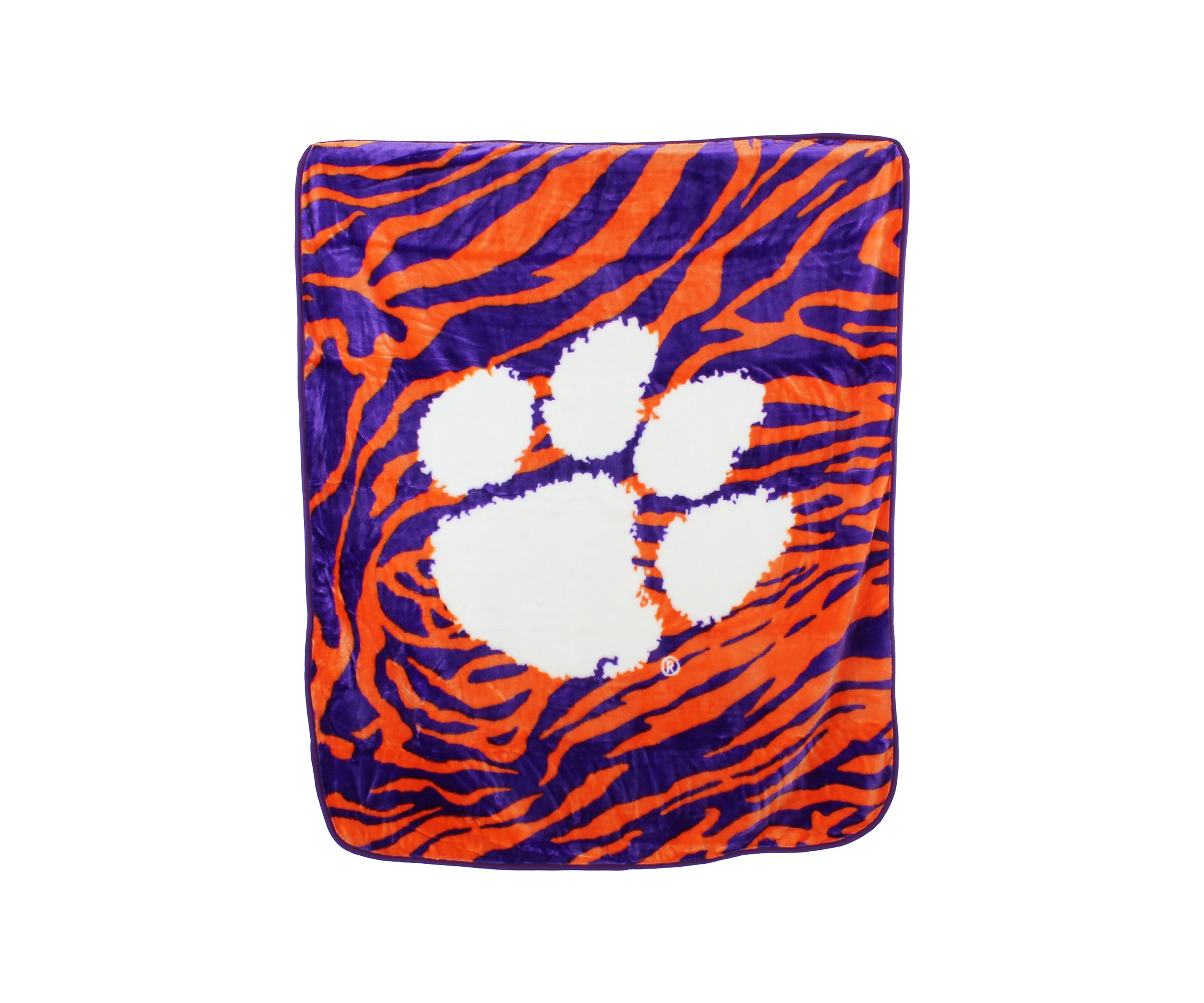 NCAA Clemson Tigers Soft Raschel Throw Blanket