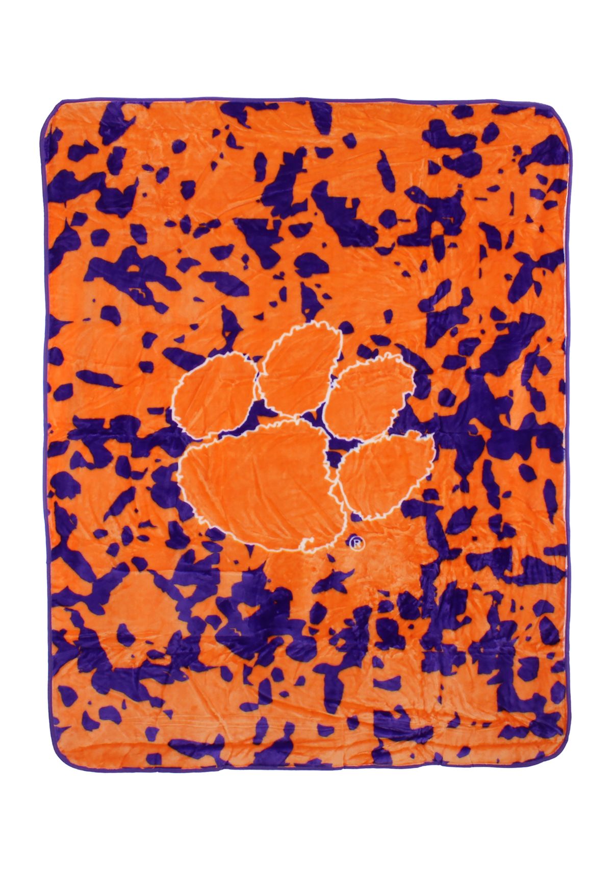 NCAA Clemson Tigers Huge Raschel Throw Blanket