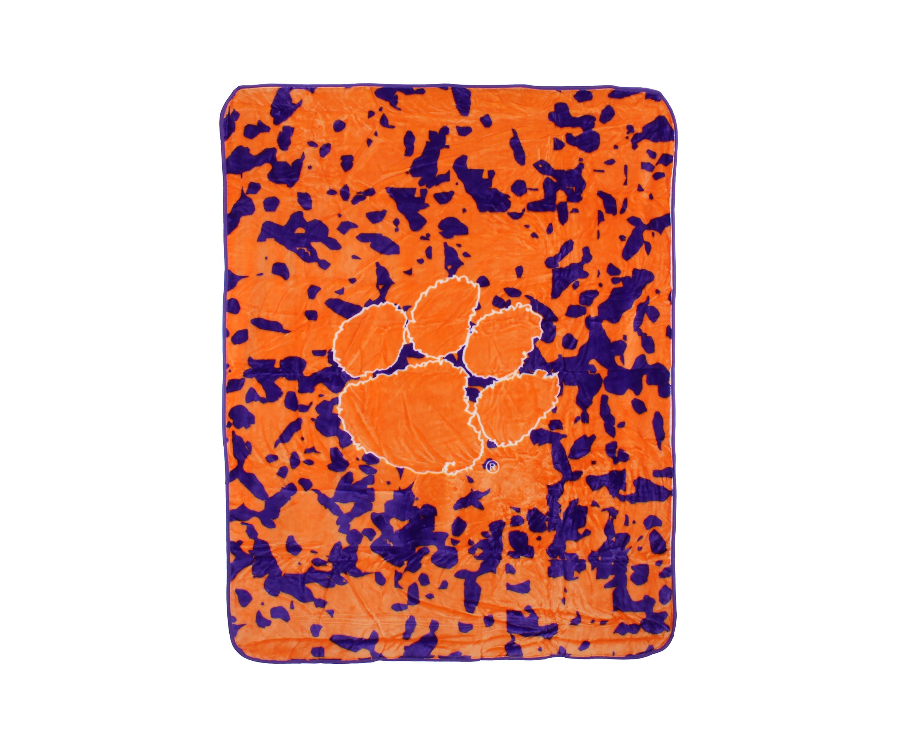 NCAA Clemson Tigers Huge Raschel Throw Blanket