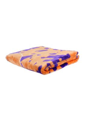 NCAA Clemson Tigers Huge Raschel Throw Blanket