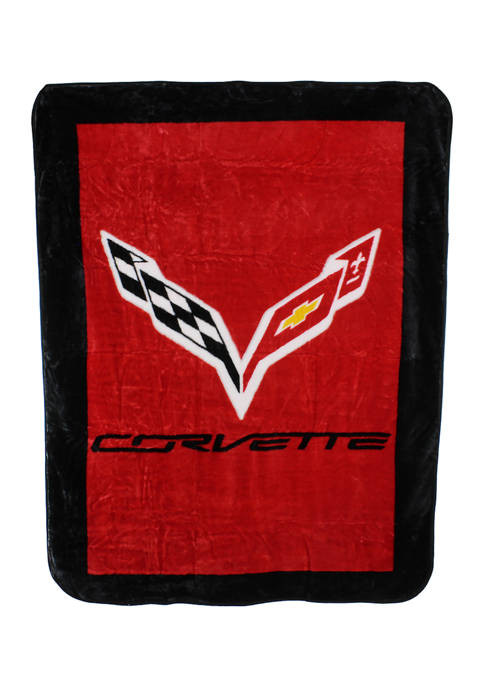 College Covers Corvette Huge Raschel Throw Blanket