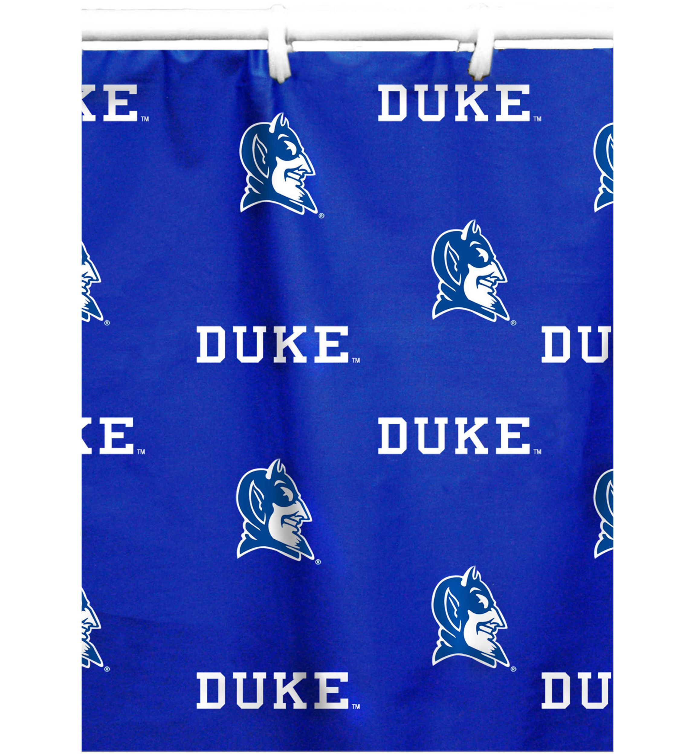 NCAA Duke Blue Devils Printed Shower Curtain Cover