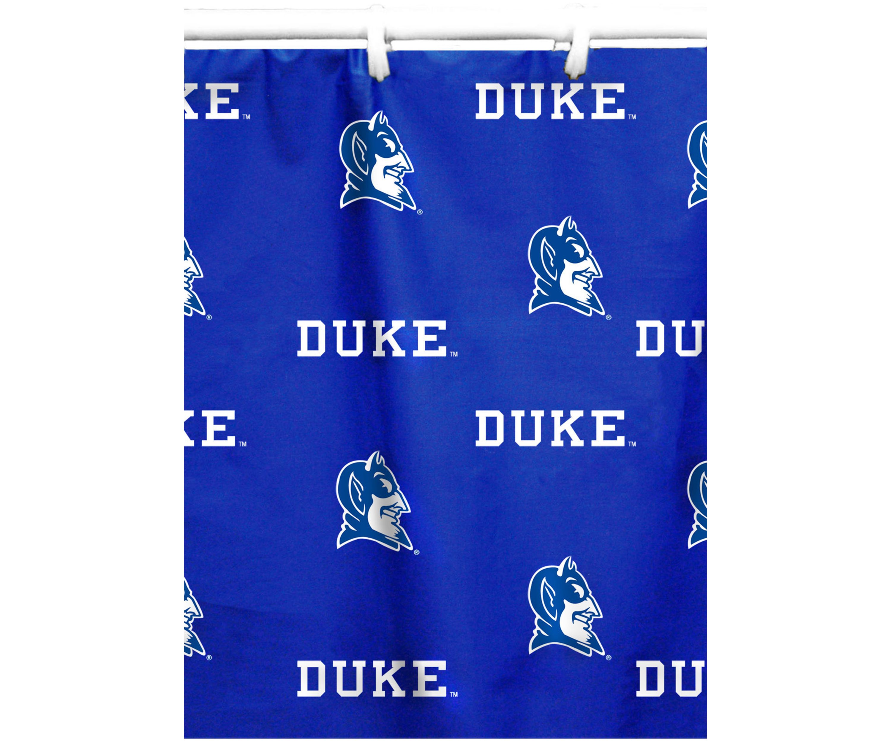 NCAA Duke Blue Devils Printed Shower Curtain Cover