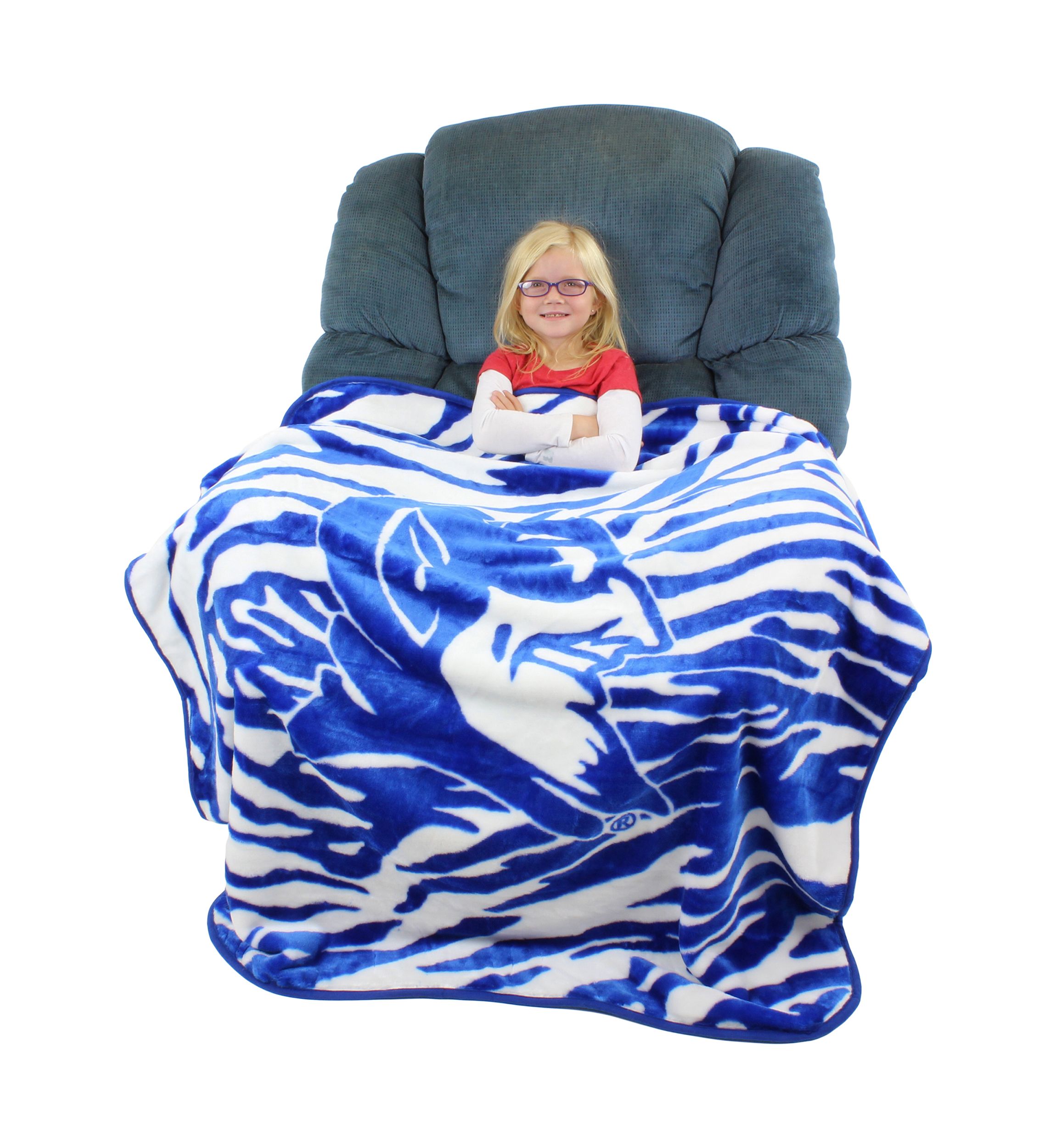 NCAA Duke Blue Devils Soft Raschel Throw Blanket