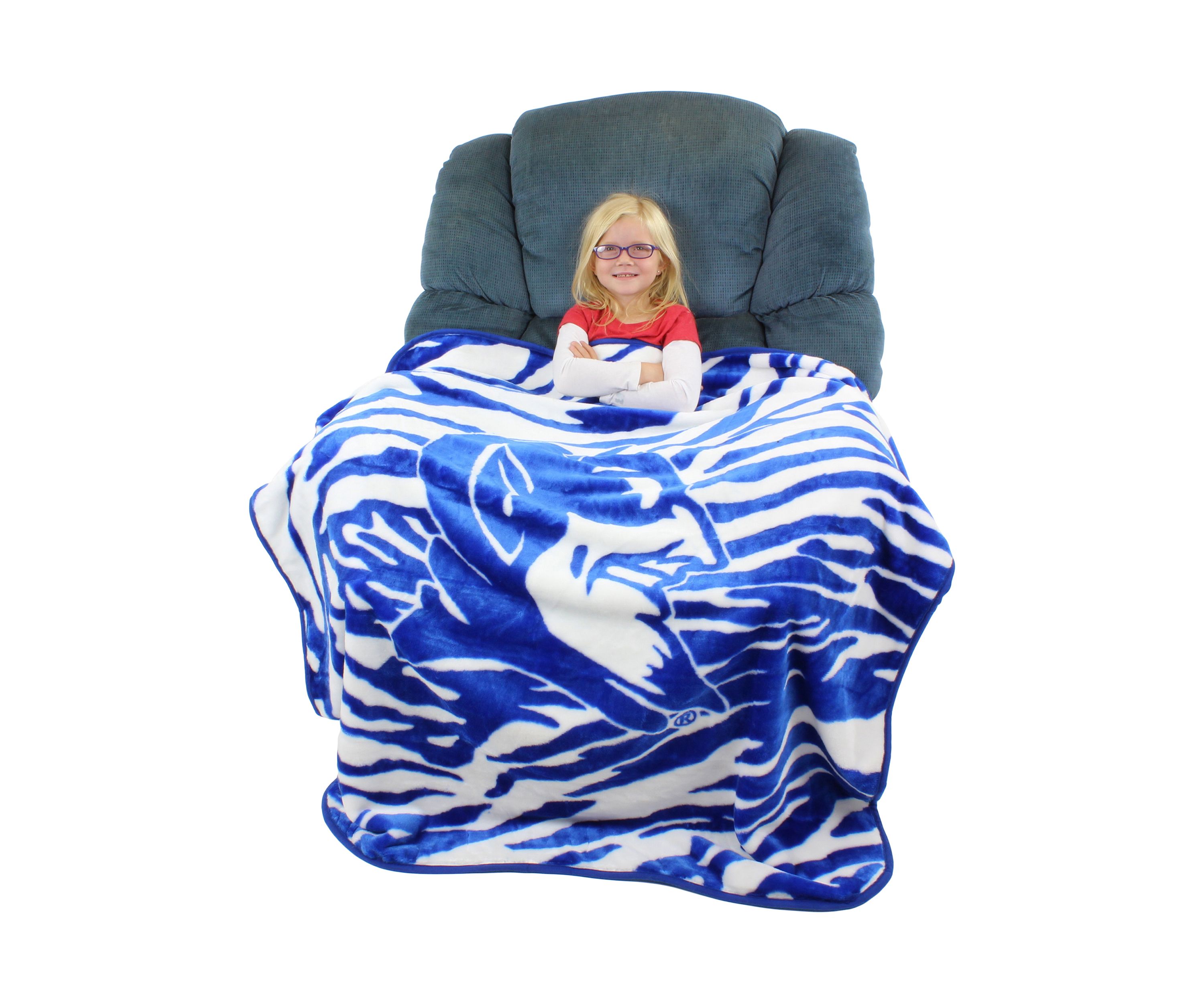 NCAA Duke Blue Devils Soft Raschel Throw Blanket
