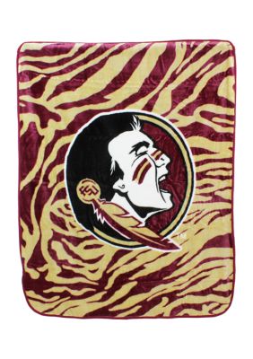 College Covers Ncaa Florida State Seminoles Soft Raschel Throw Blanket