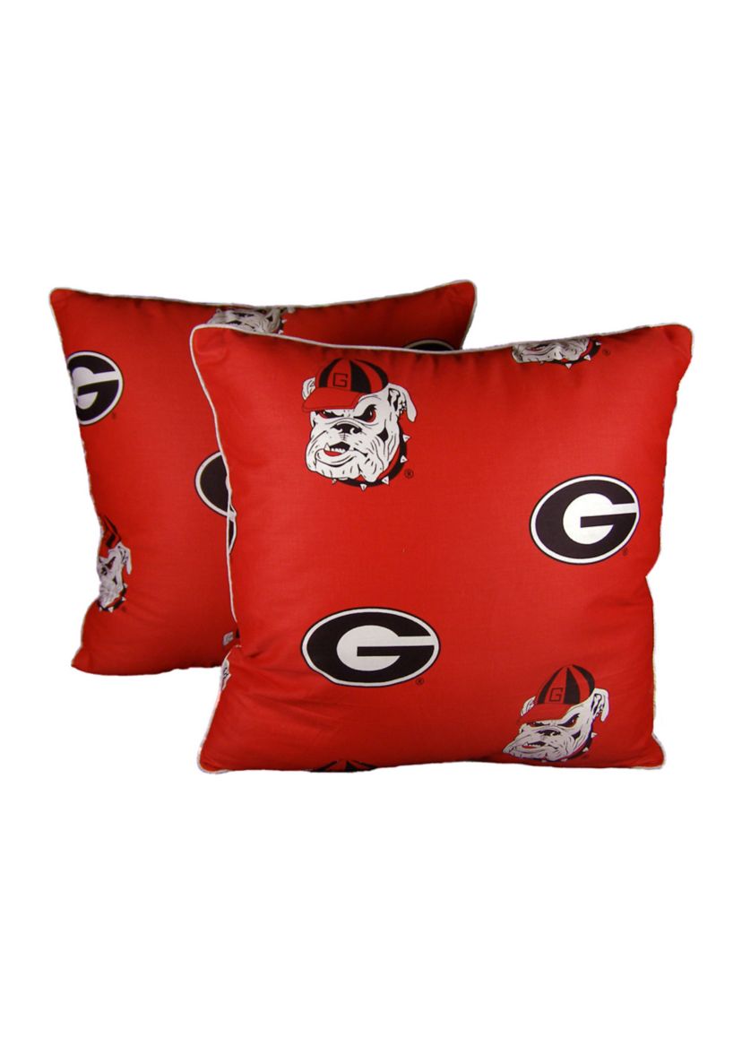 NCAA Georgia Bulldogs Decorative Pillow