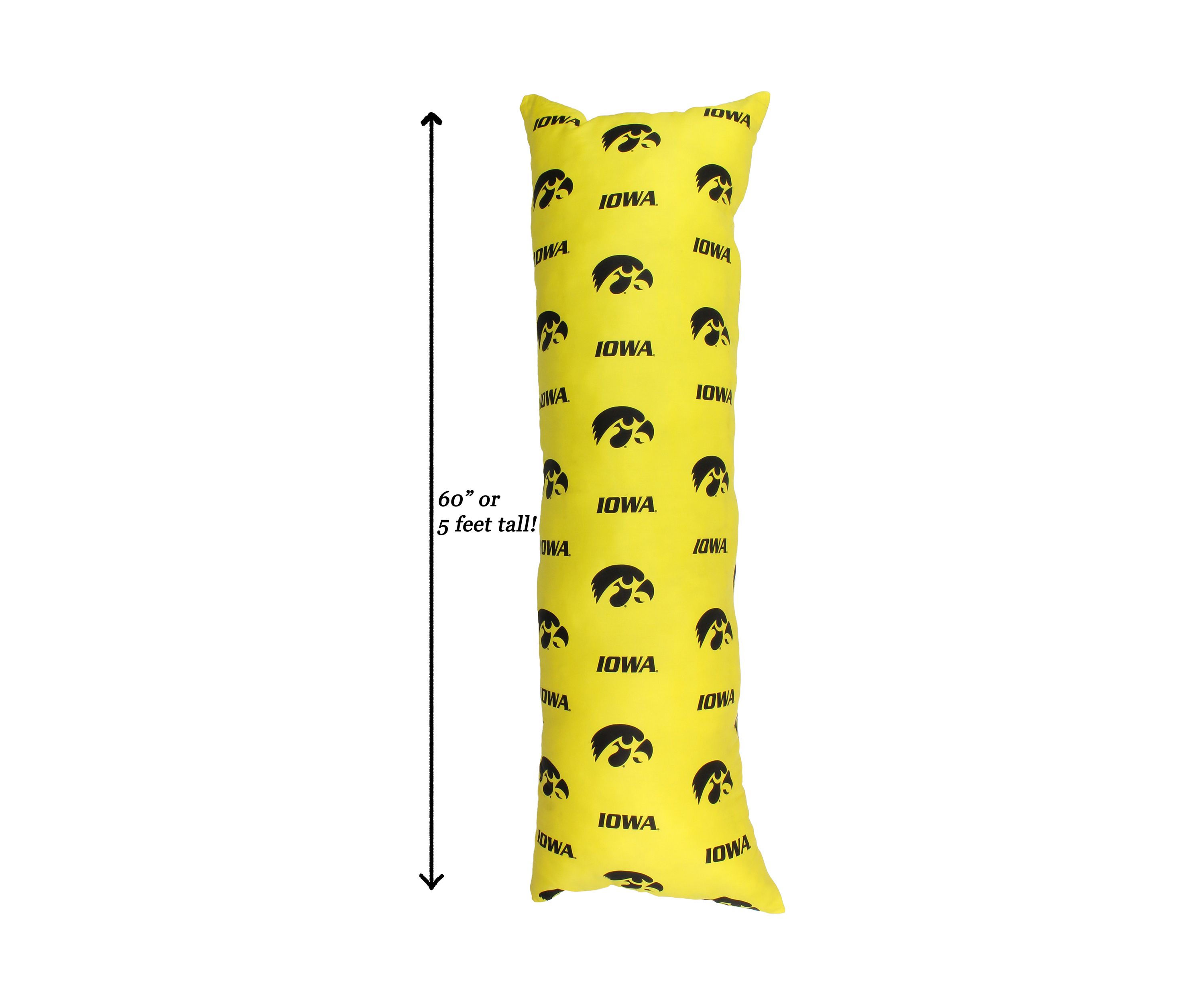 NCAA Iowa Hawkeyes Printed Body Pillow