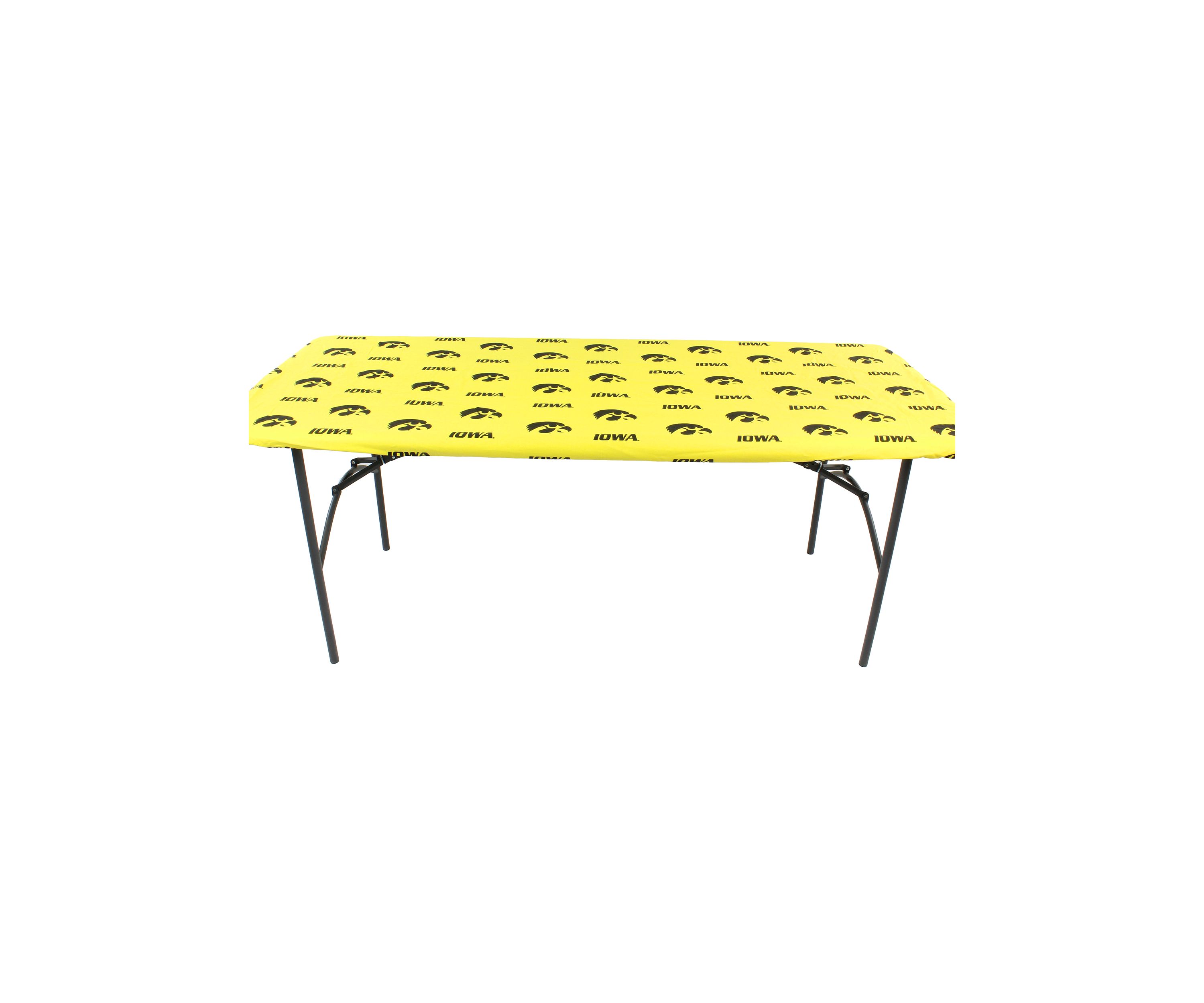 NCAA Iowa Hawkeyes Tailgate Fitted Tablecloth