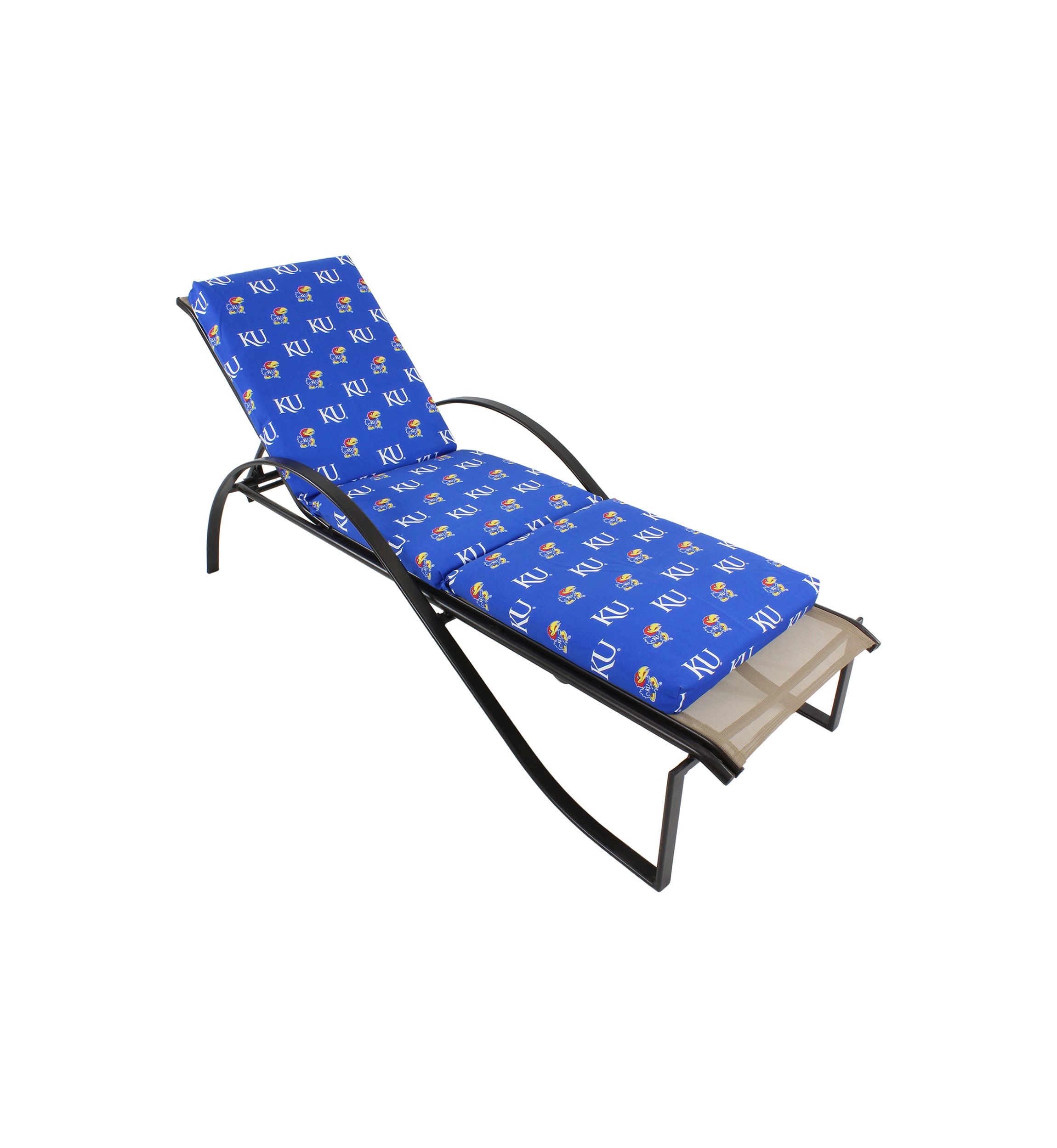 NCAA Kansas Jayhawks 3 Piece Chaise Lounge Cushion