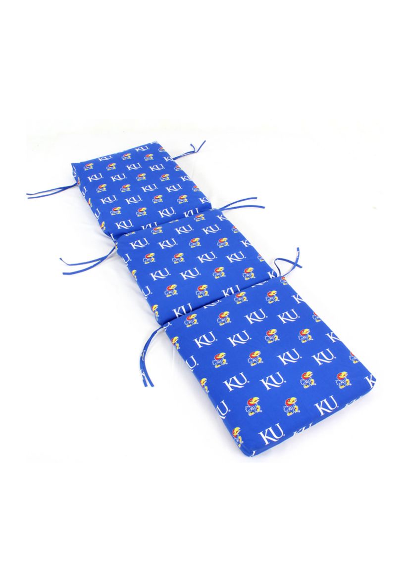 NCAA Kansas Jayhawks 3 Piece Chaise Lounge Cushion
