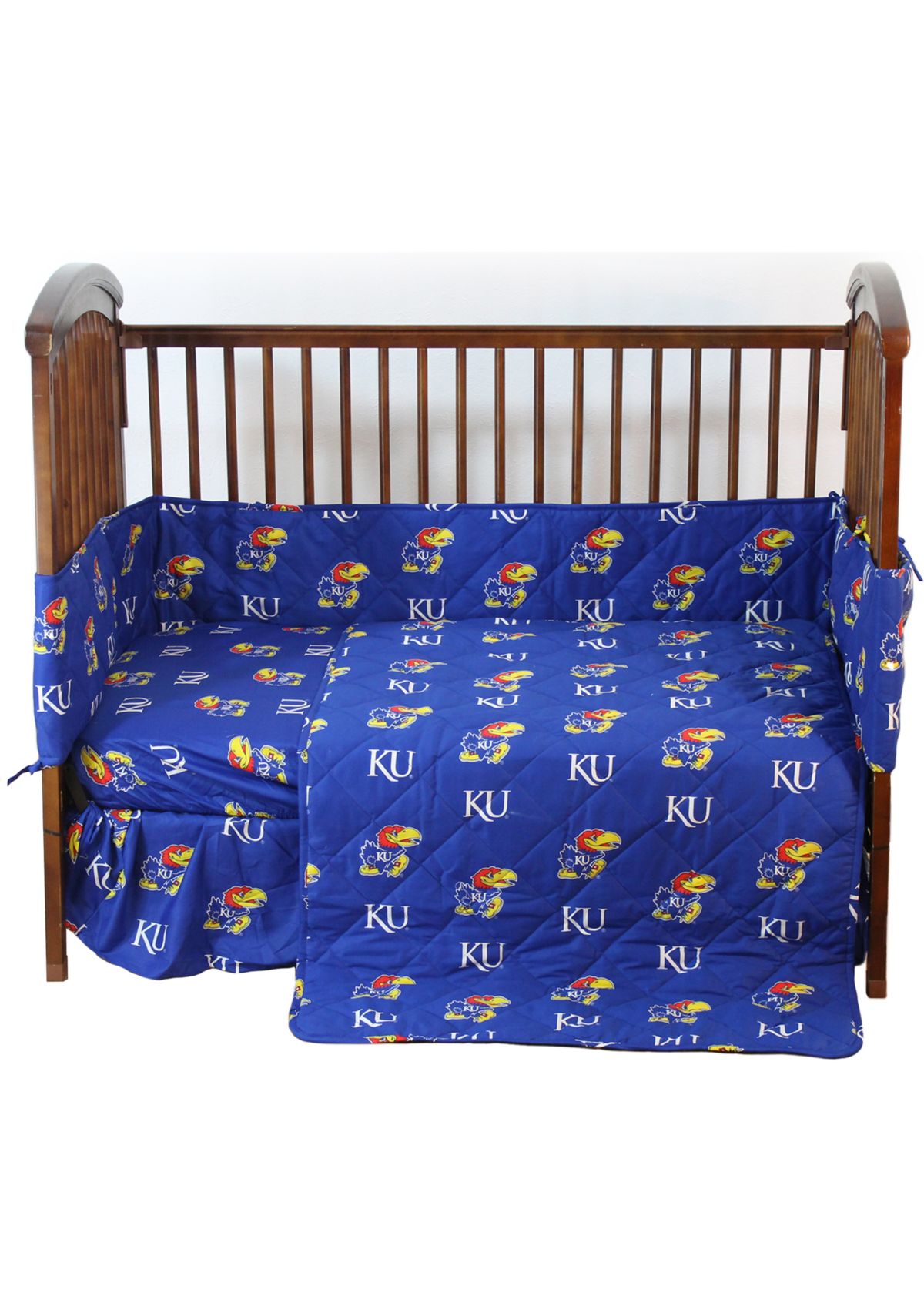 NCAA Kansas Jayhawks 5 Piece Baby Crib Set