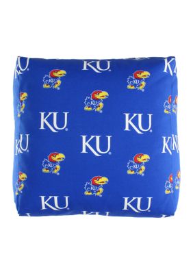 NCAA Kansas Jayhawks Cubed Bean Bag Pouf