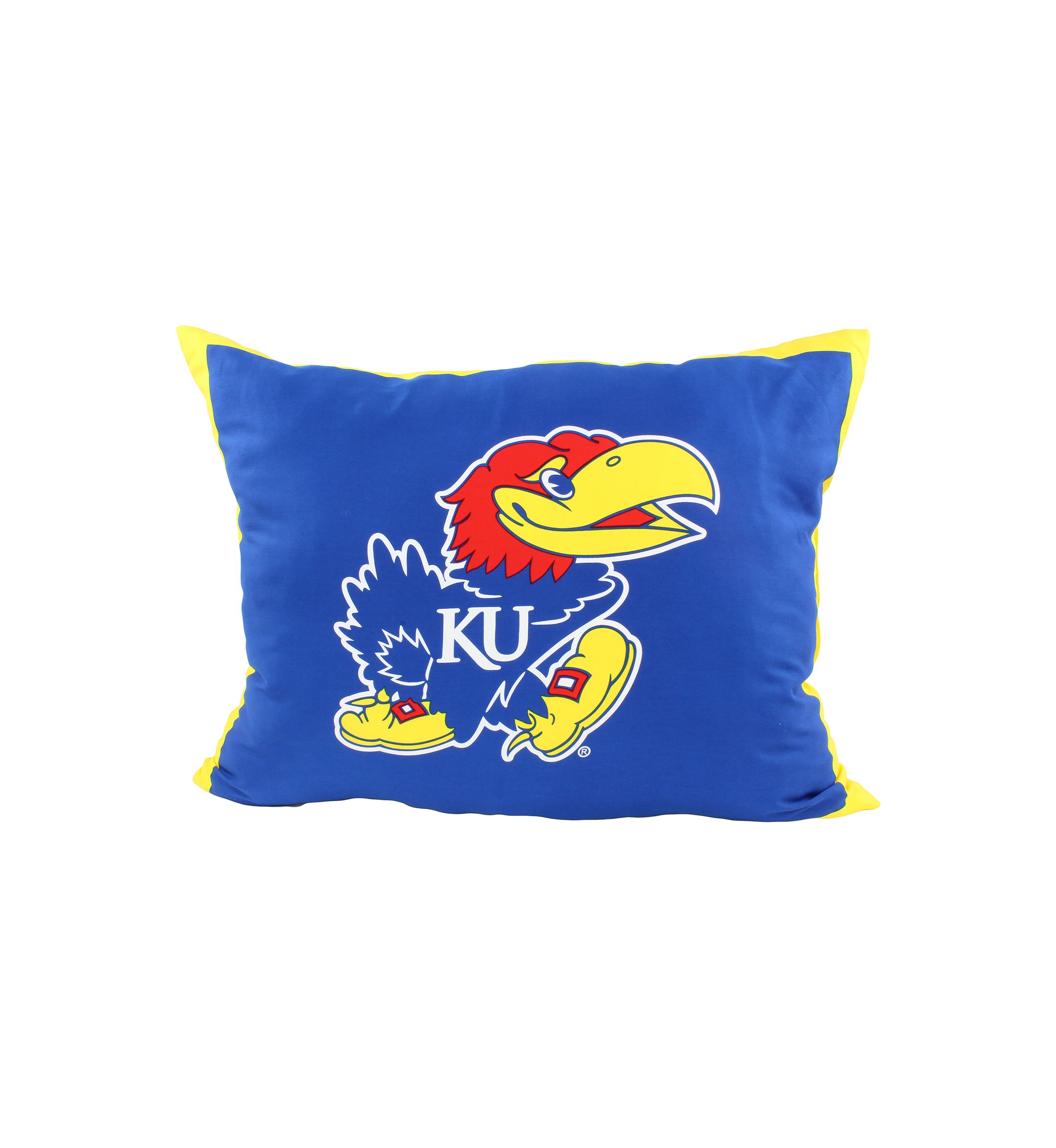 NCAA Kansas Jayhawks Fully Stuffed Big Logo Pillow