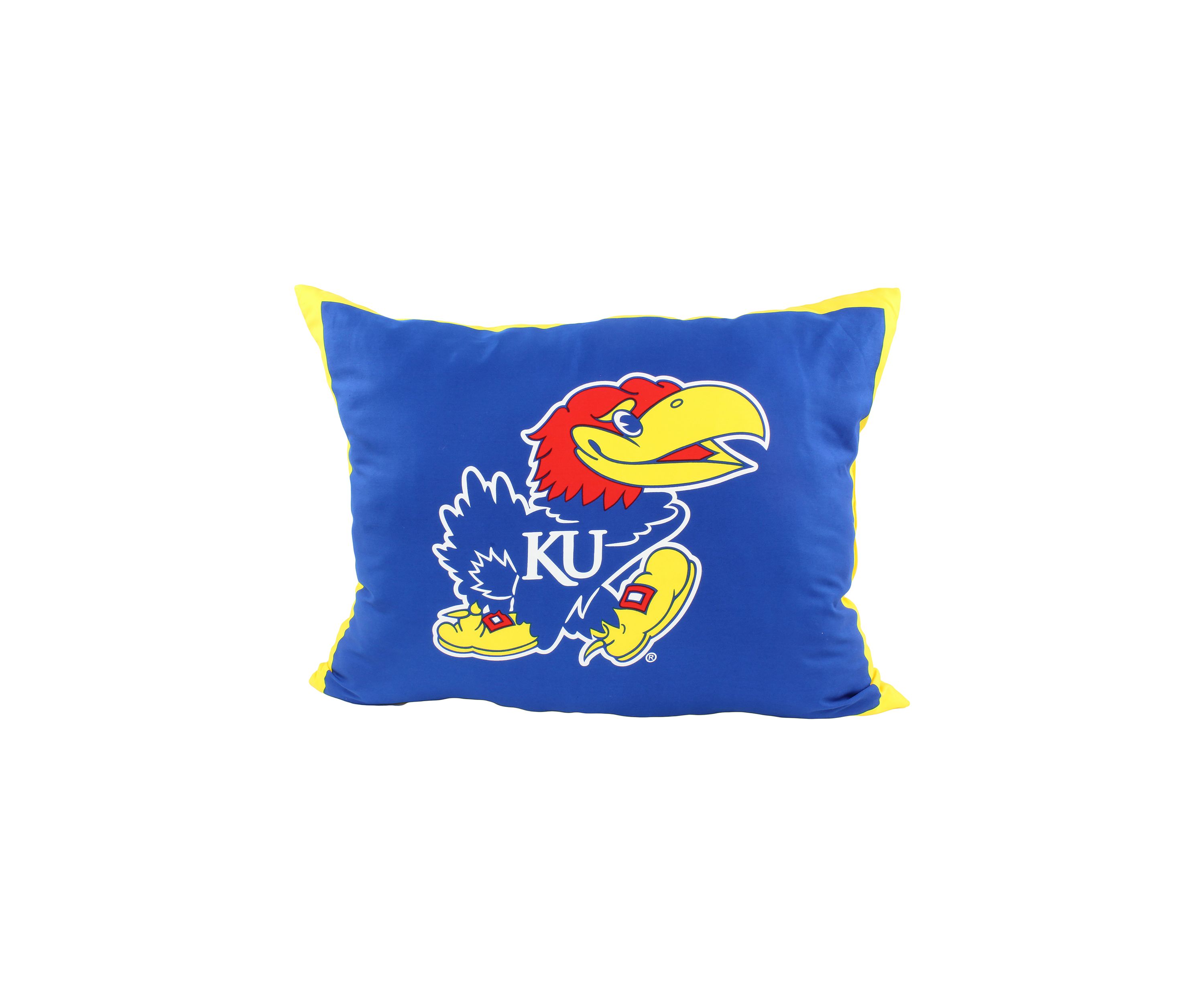 NCAA Kansas Jayhawks Fully Stuffed Big Logo Pillow