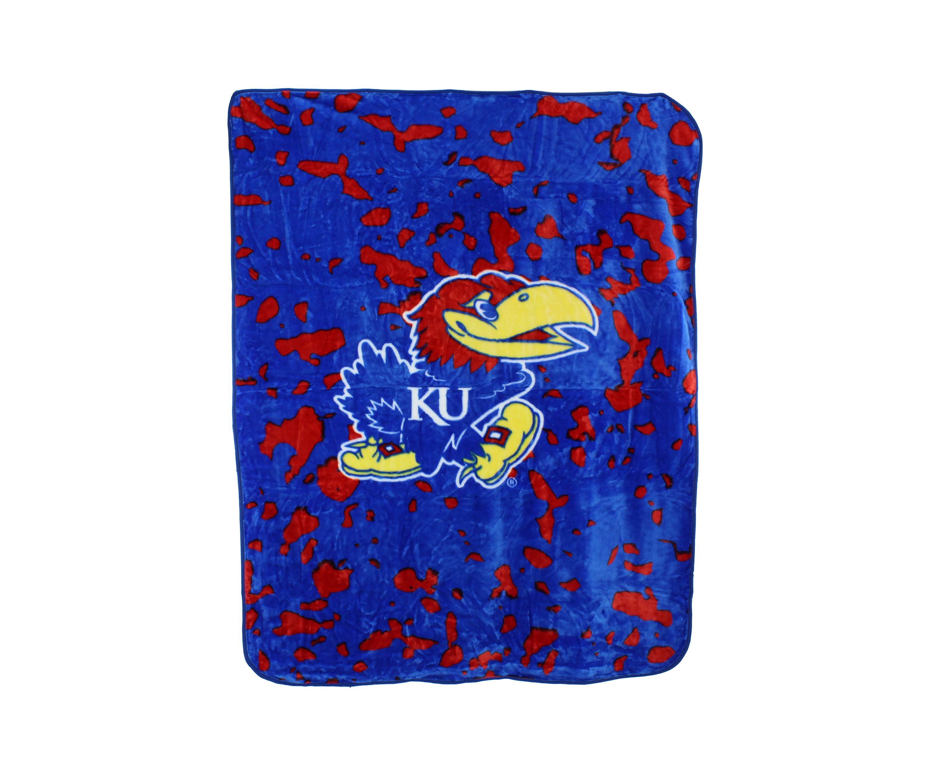 NCAA Kansas Jayhawks Huge Raschel Throw Blanket