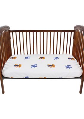 College Covers NCAA Kentucky Wildcats White Baby Crib Fitted Sheet