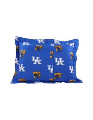 College Football Cotton Sateen Pillow Cover NCAA Kentucky Wildcats Pillow Sham 