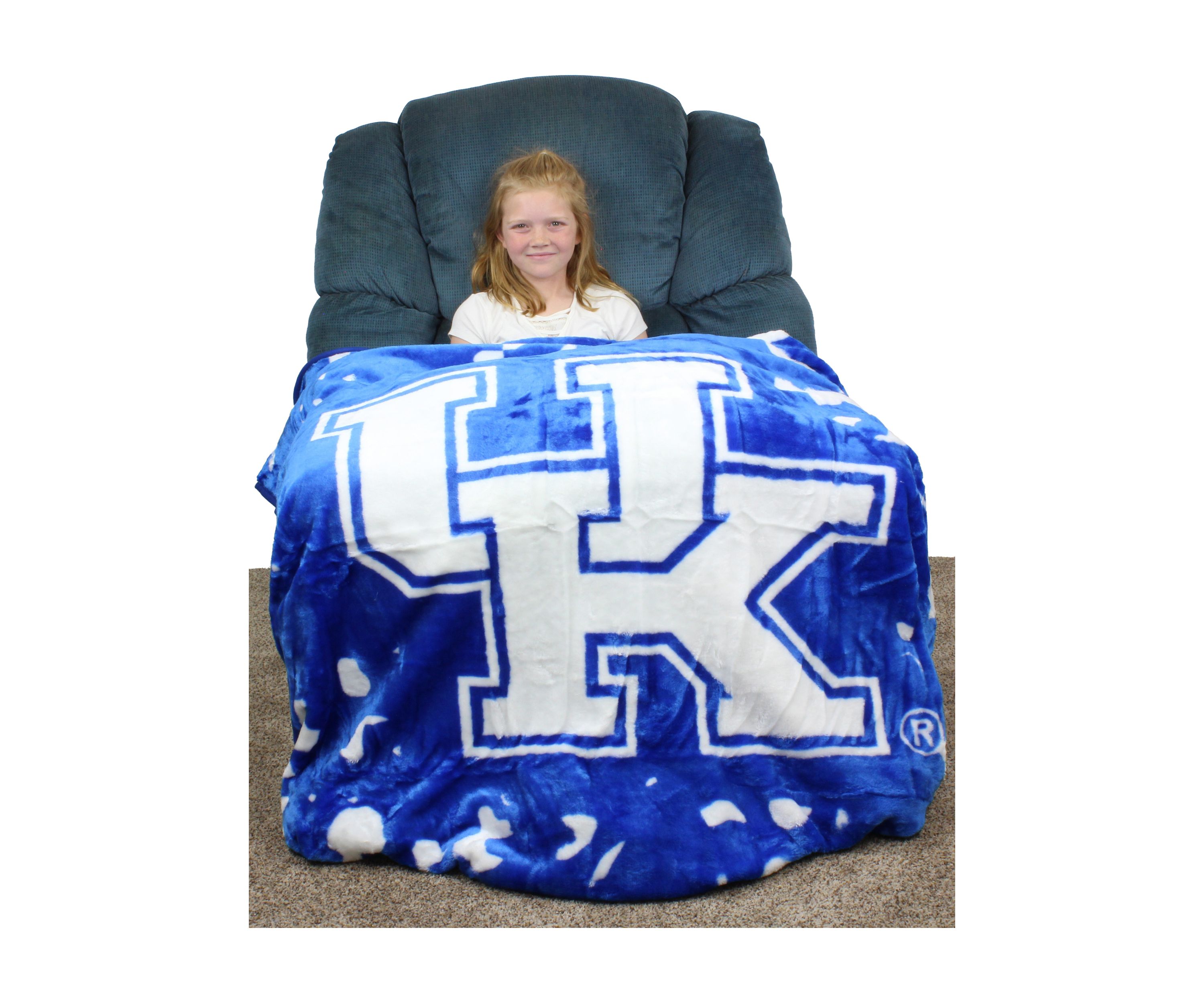 NCAA Kentucky Wildcats Huge Raschel Throw Blanket