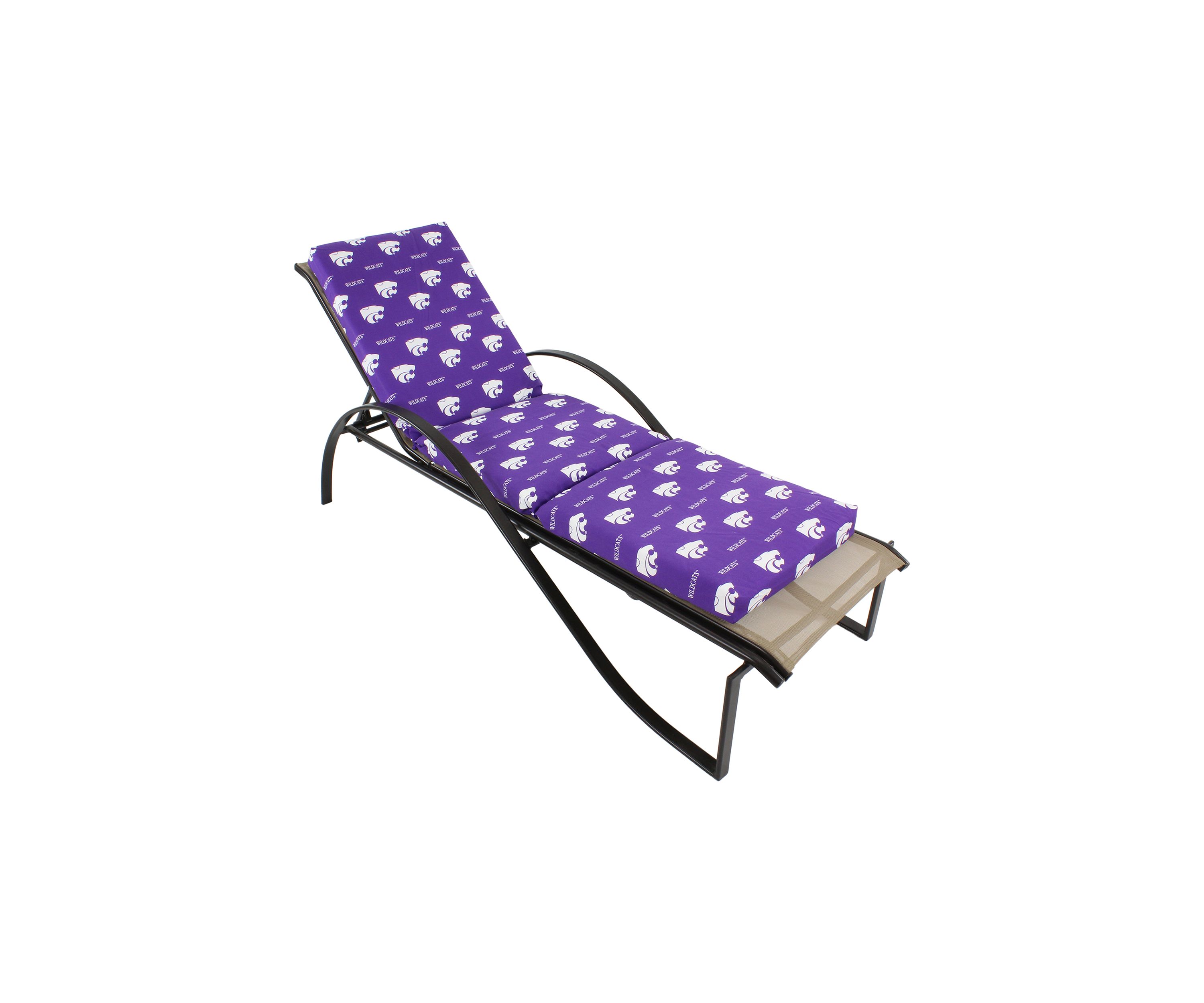 NCAA Kansas State Wildcats 3 Piece Chaise Lounge Cushion