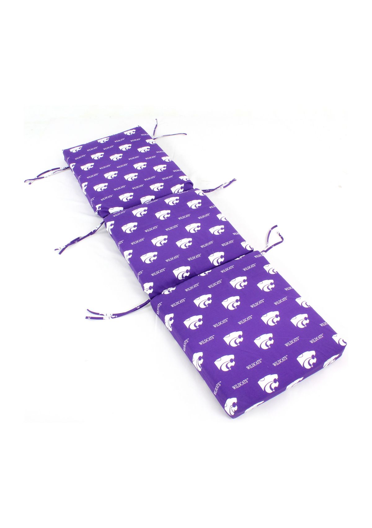 NCAA Kansas State Wildcats 3 Piece Chaise Lounge Cushion