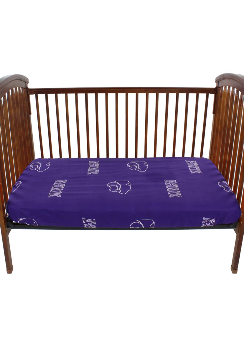 NCAA Kansas State Wildcats Baby Crib Fitted Sheet