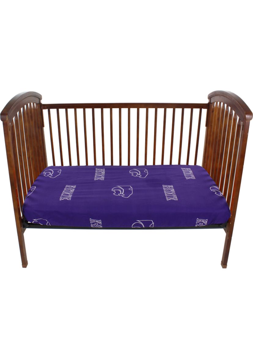 NCAA Kansas State Wildcats Baby Crib Fitted Sheet