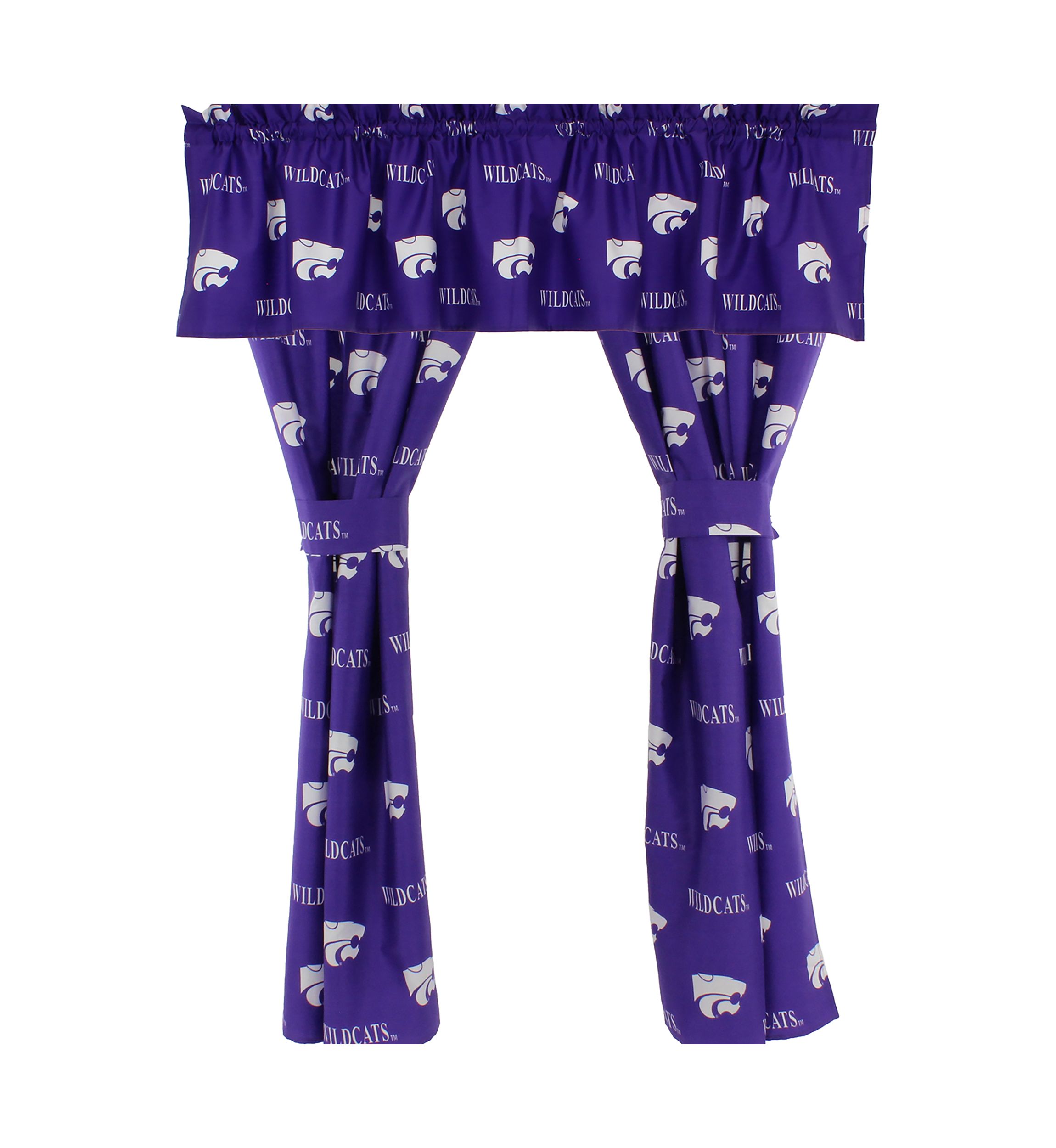 NCAA Kansas State Wildcats Printed Curtain Valance