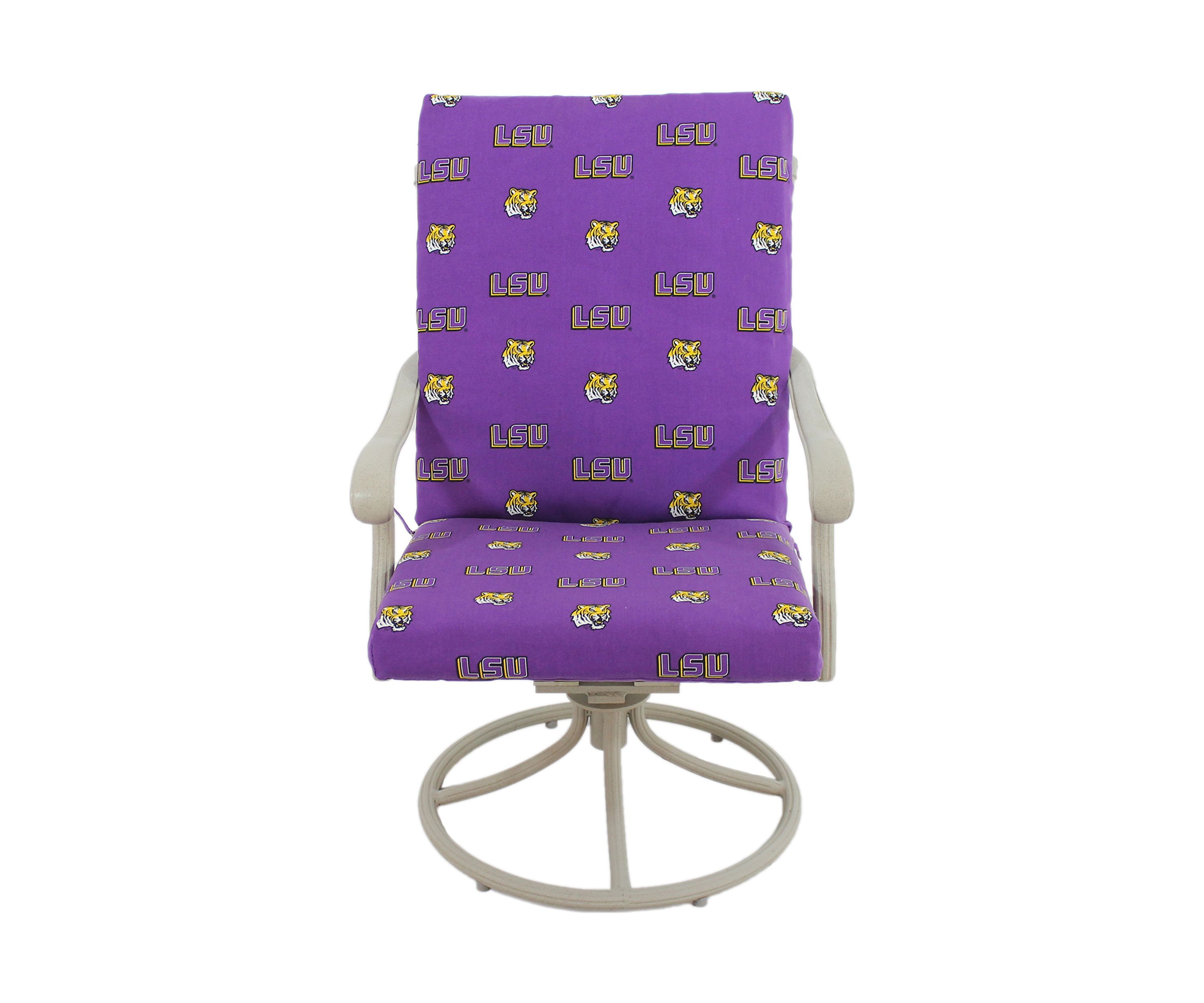 NCAA LSU Tigers 2 Piece Chair Cushion