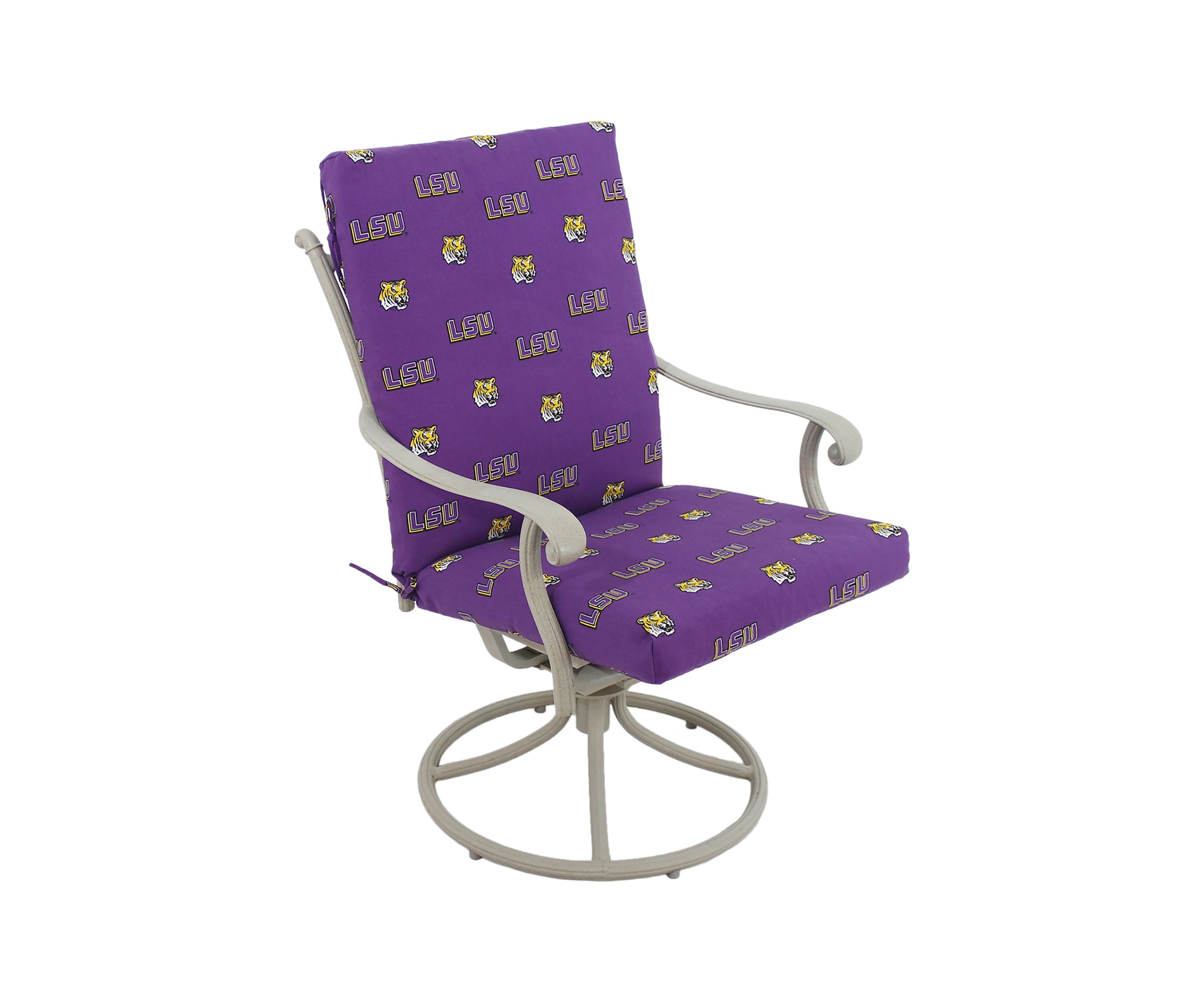 NCAA LSU Tigers 2 Piece Chair Cushion