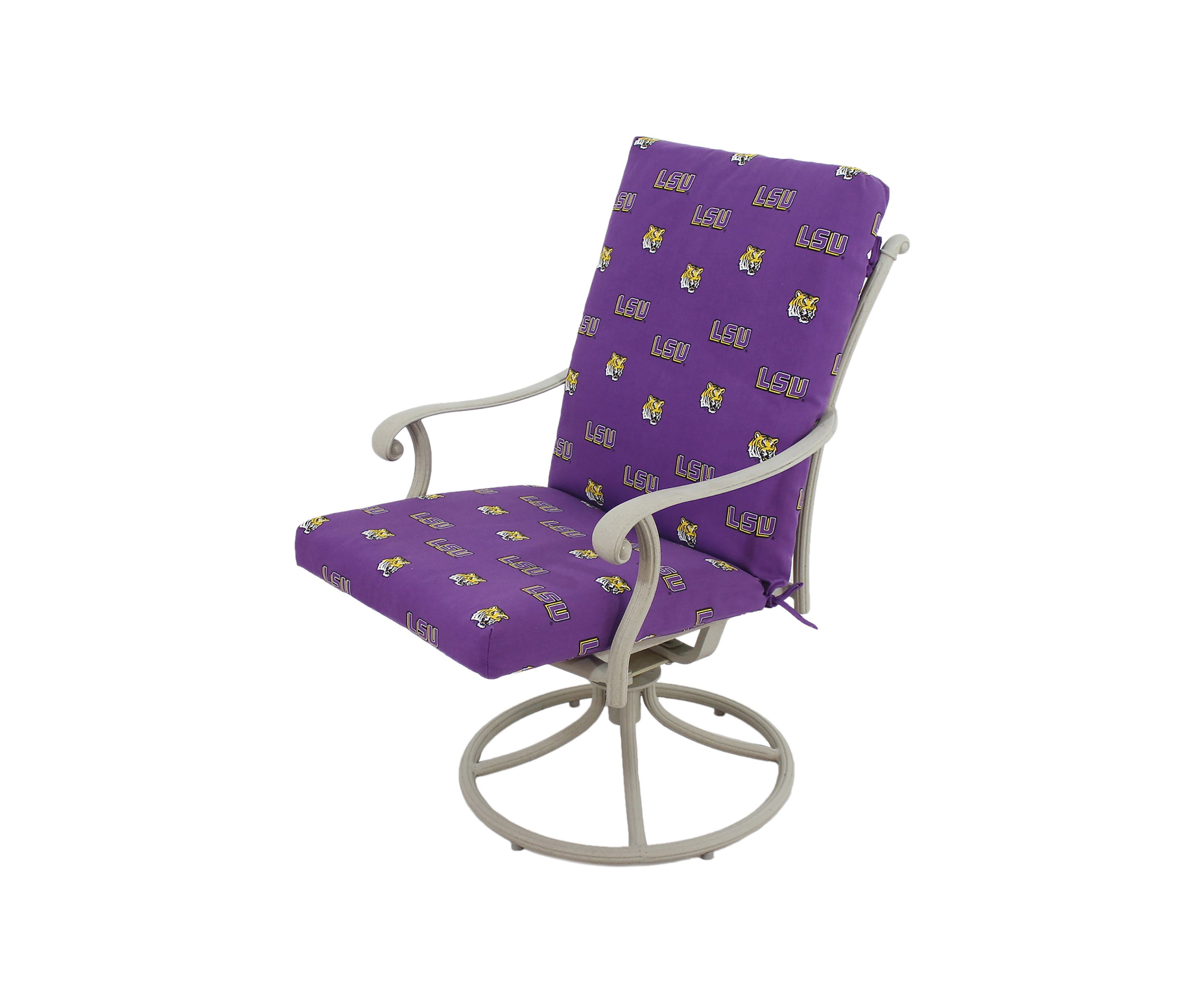 NCAA LSU Tigers 2 Piece Chair Cushion