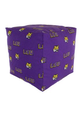 NCAA LSU Tigers Cubed Bean Bag Pouf