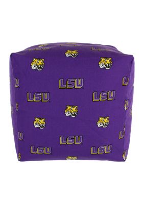NCAA LSU Tigers Cubed Bean Bag Pouf