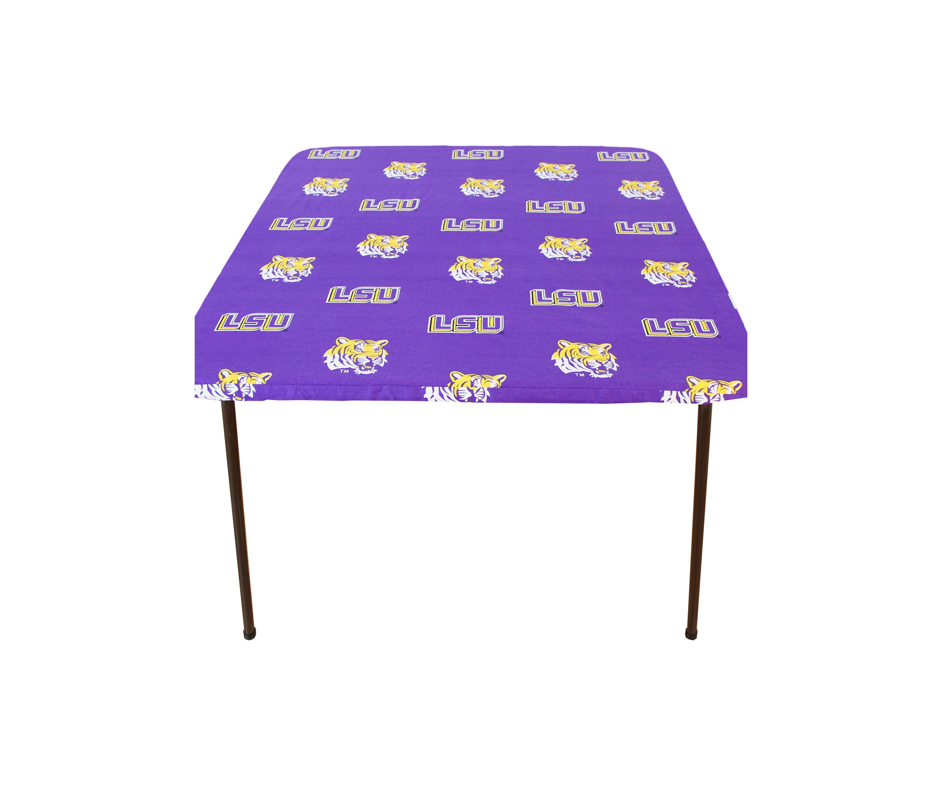 NCAA LSU Tigers Tailgate Fitted Tablecloth