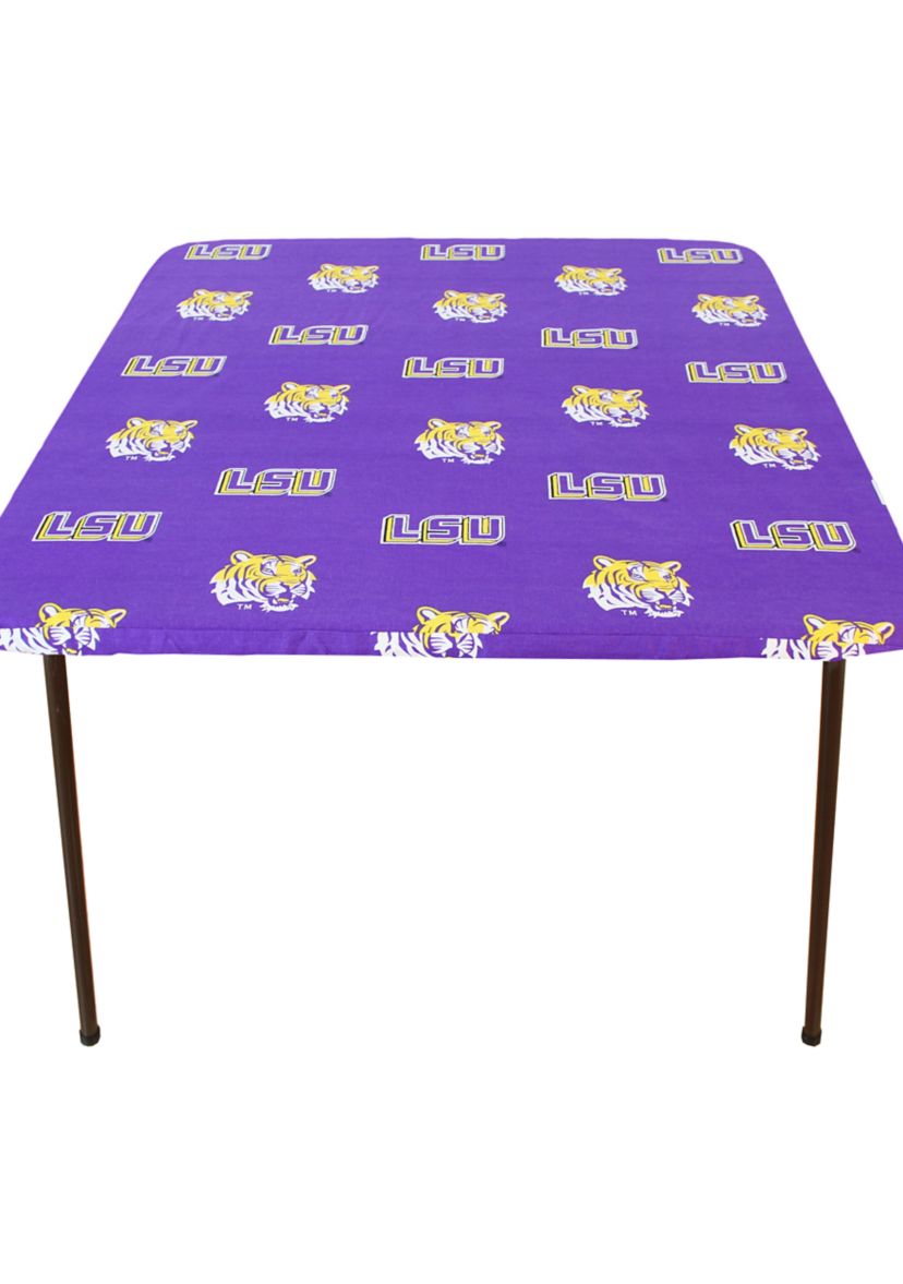 NCAA LSU Tigers Tailgate Fitted Tablecloth