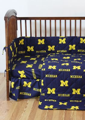 NCAA Michigan Wolverines 5 Piece Baby Crib Set