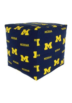 NCAA Michigan Wolverines Cubed Bean Bag Pouf