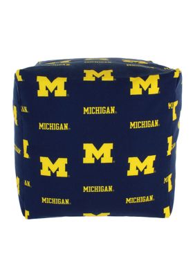 NCAA Michigan Wolverines Cubed Bean Bag Pouf