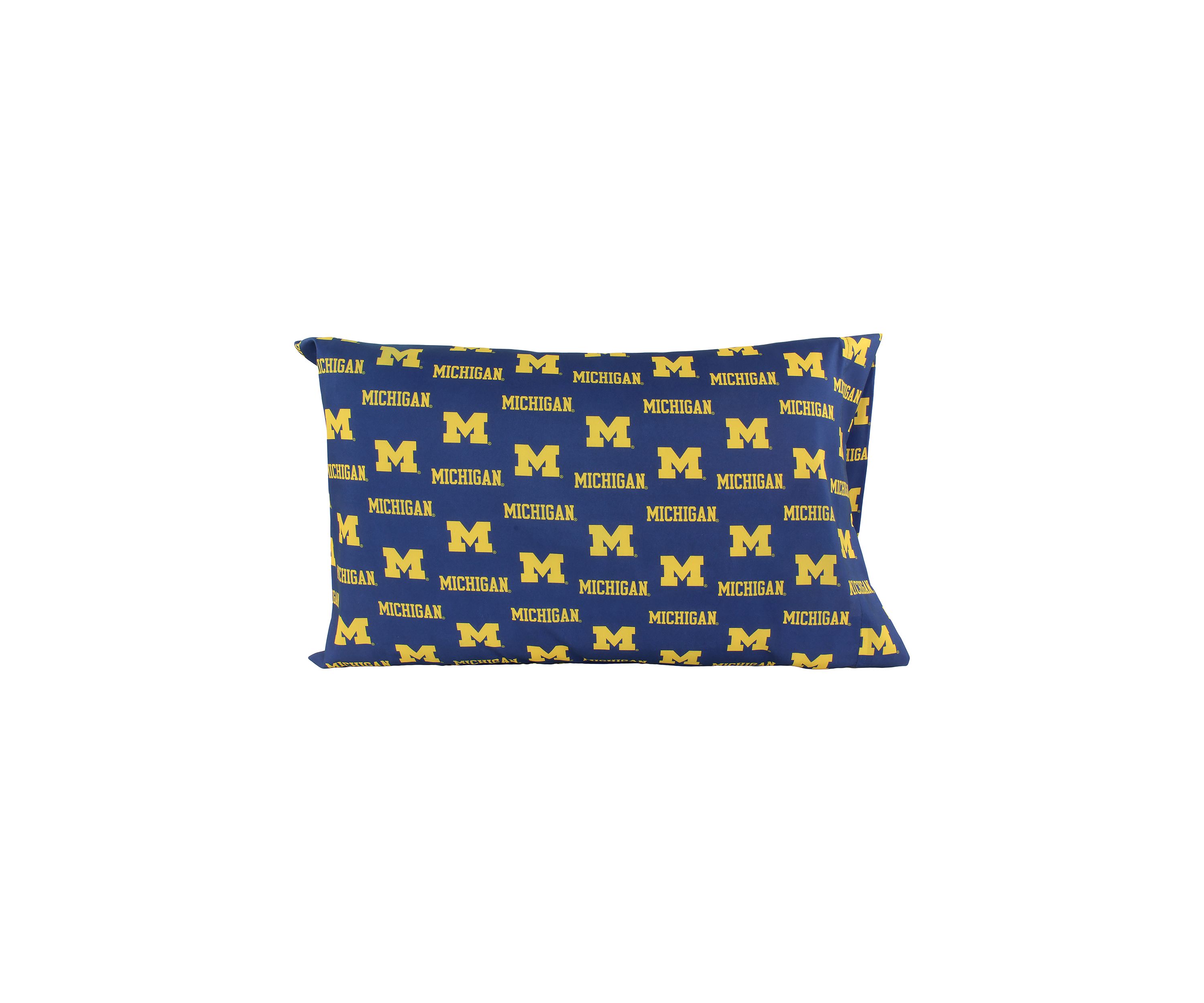 NCAA Michigan Wolverines King Pillowcase