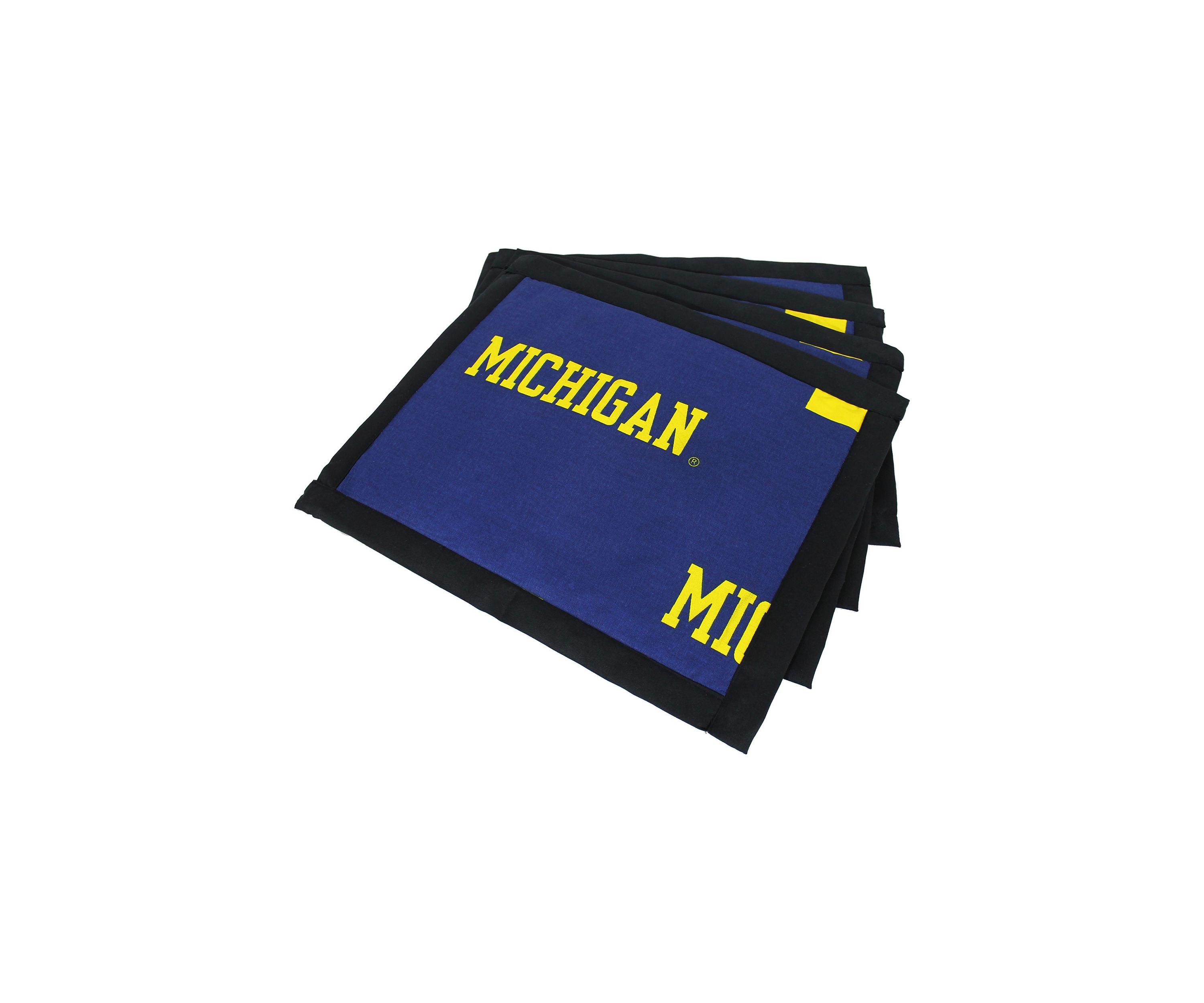 NCAA Michigan Wolverines Set of 4 Placemats