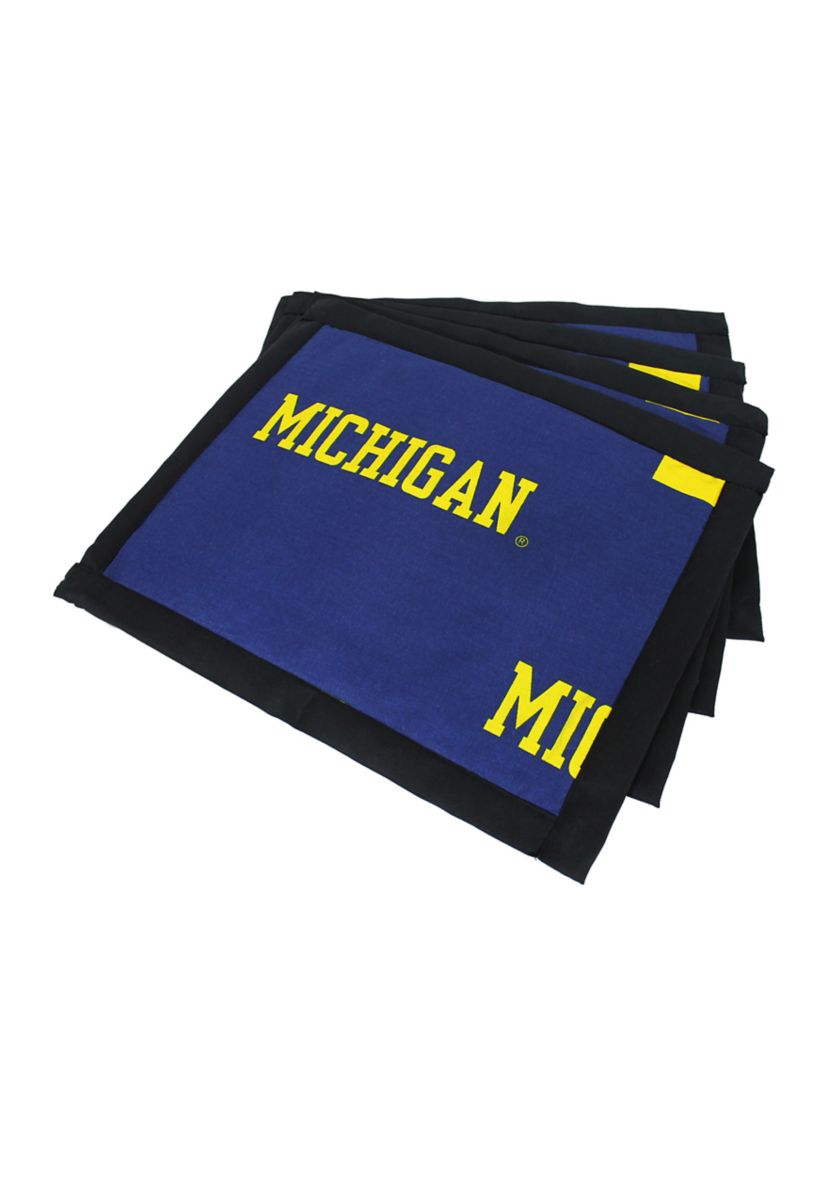 NCAA Michigan Wolverines Set of 4 Placemats
