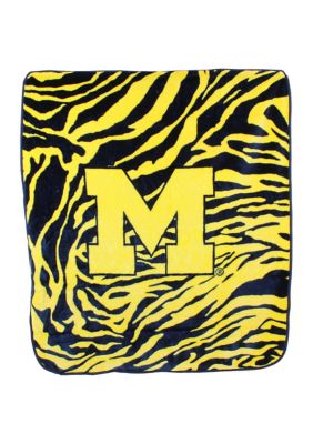 College Covers Ncaa Michigan Wolverines Soft Raschel Throw Blanket