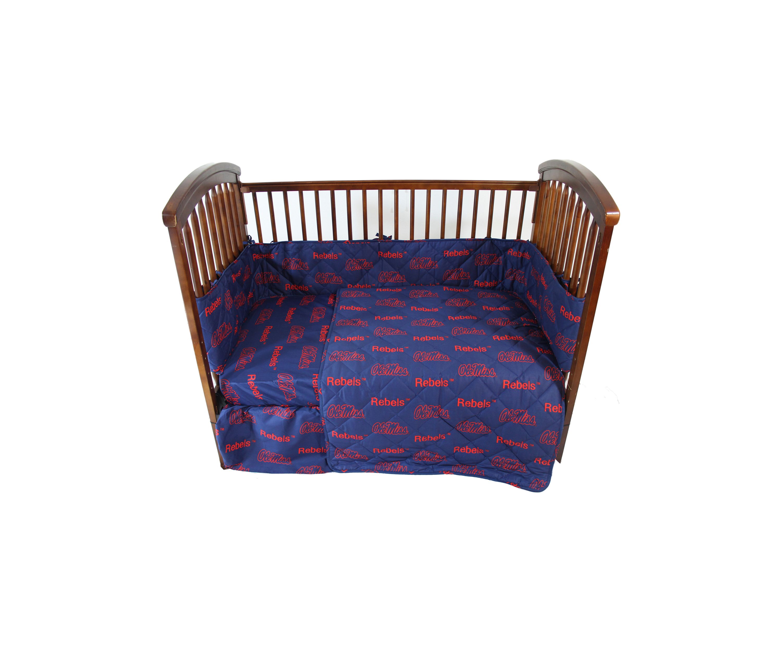 NCAA Ole Miss Rebels 5 Piece Baby Crib Set